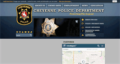 Desktop Screenshot of cheyennepd.org