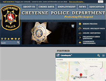 Tablet Screenshot of cheyennepd.org